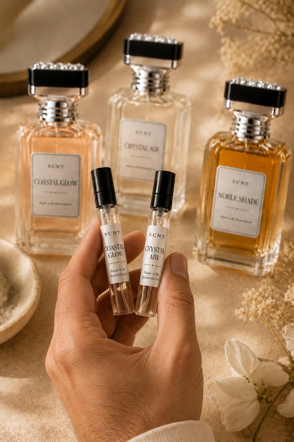 Find your scent before choosing your bottle.